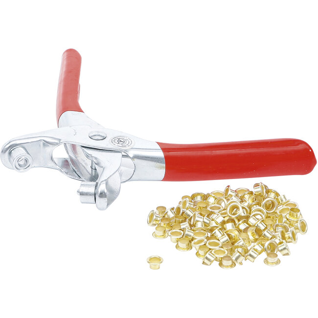 BGS Oogjestang met 100 ronde oogjes 4,5 mm