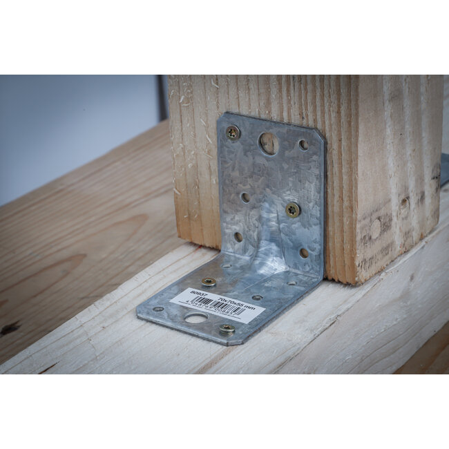 BGS Hoekverbinder met versterking 70 x 70 x 55 x 2,5 mm