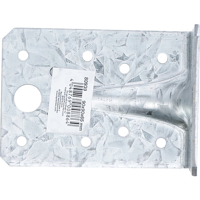 BGS Hoekverbinder met versterking 90 x 90 x 65 x 2,5 mm