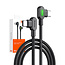 Mcdodo Schuine USB-C naar USB-C kabel,  snelladen met LED, 2 meter