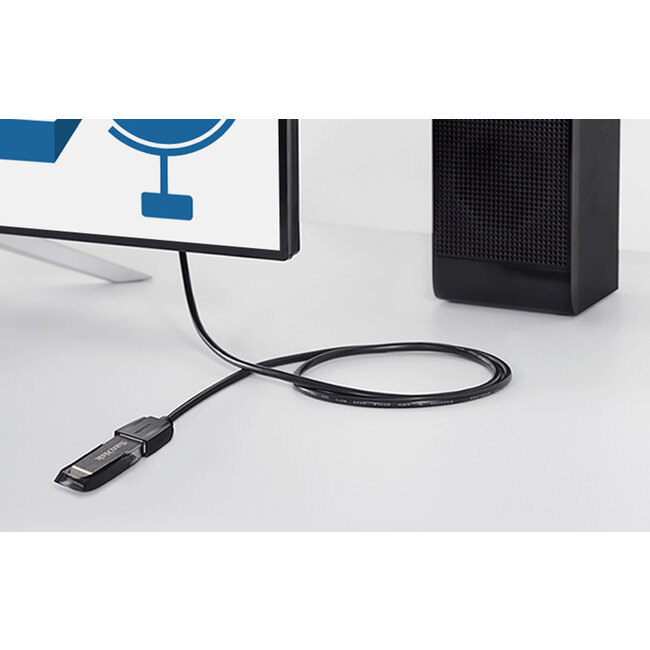Vention USB 3.0 Verlengkabel VAS-A45-B300, 3 meter