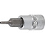 BGS Dopsleutelbit 1/4" binnenzeskant met boring 2 mm