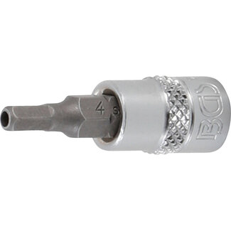 BGS technic Dopsleutelbit 1/4" binnenzeskant met boring 4 mm