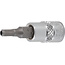BGS Dopsleutelbit 1/4" binnenzeskant met boring 4 mm