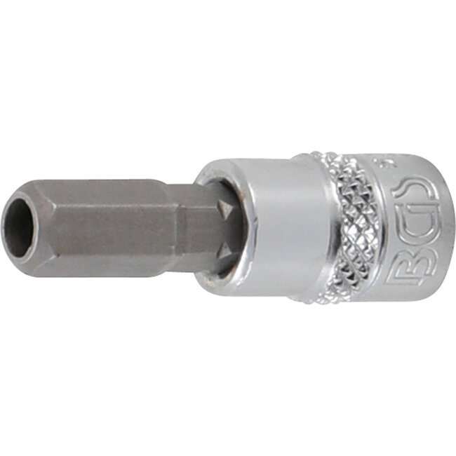 BGS Dopsleutelbit 1/4" binnenzeskant met boring 7 mm
