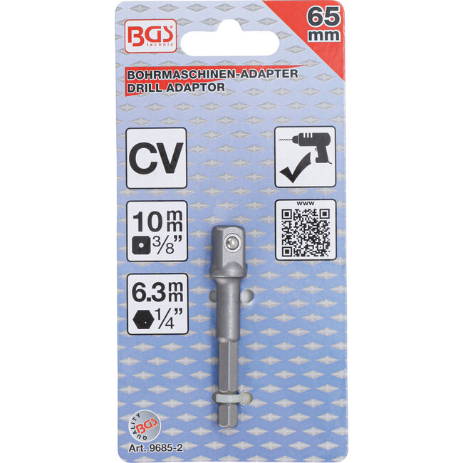 BGS Adapter voor boormachine 10 mm (3/8")