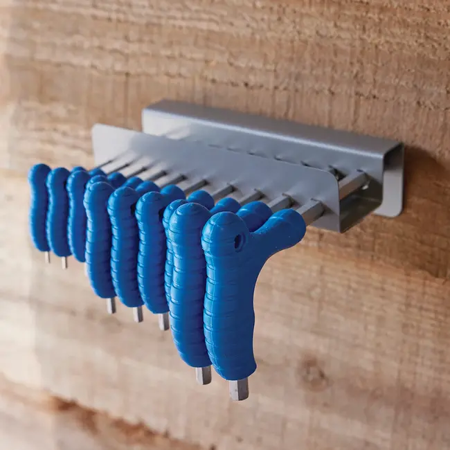 Silverline T-greep zeskantsleutel set - 2 t/m 10 mm - 10 delig