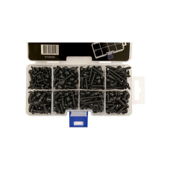 Topgear Parkers assortiment - zwart - 340 delig