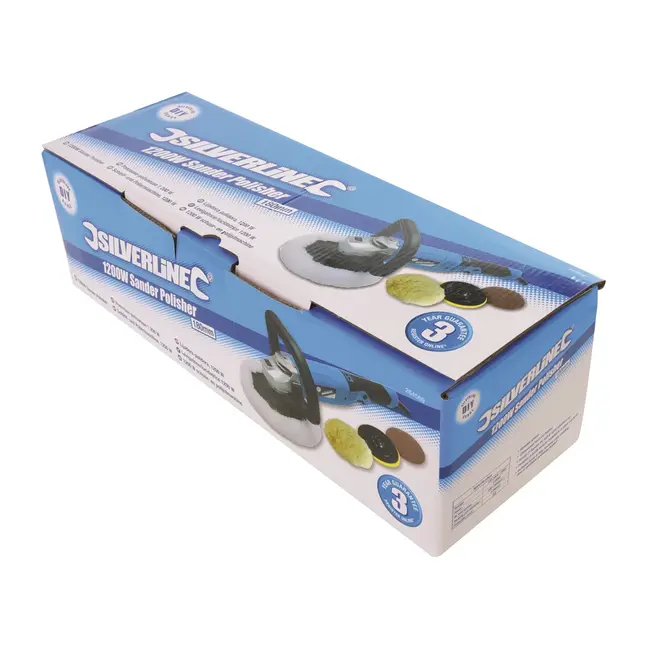 Silverline Schuur- en polijstmachine - 180 mm - 1200 Watt