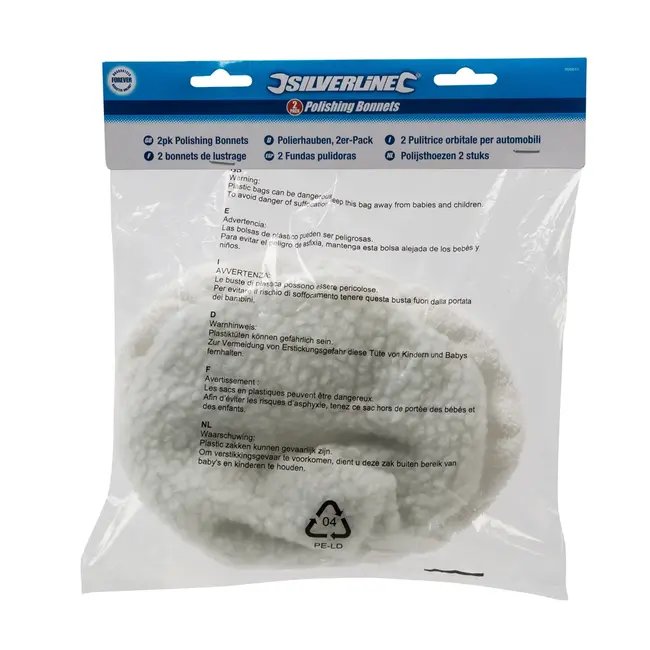 Silverline Polijstkussens 240 mm, 2 stuks