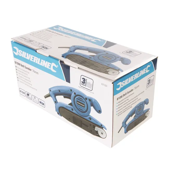 Silverline Bandschuurmachine - 76 x 533 mm - 810 Watt