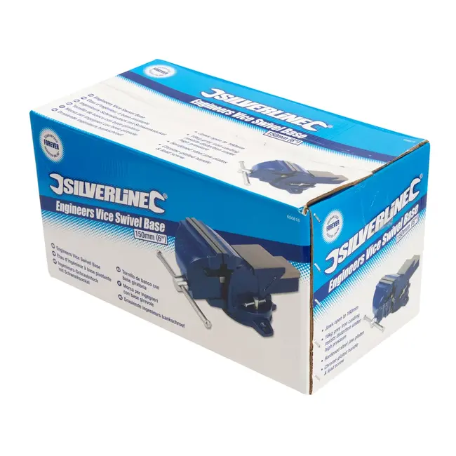 Silverline Draaiende bankschroef - kaak 160 mm - 16 kg