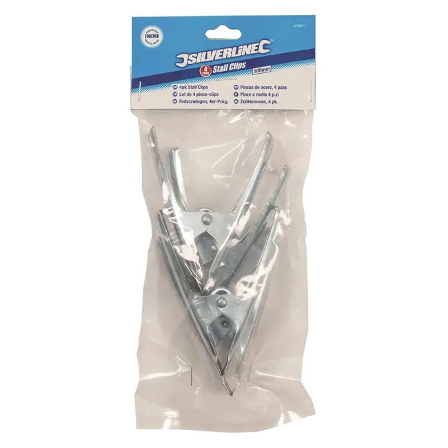 Silverline Zeilklemmen - 50 mm kaak - 4 stuks