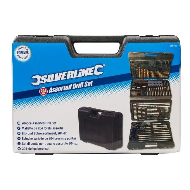 Silverline 204 delige geassorteerde boor bit set