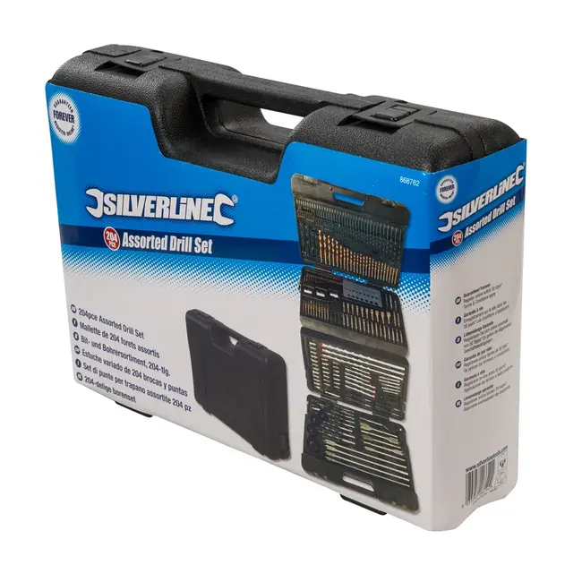 Silverline 204 delige geassorteerde boor bit set