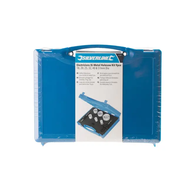 Silverline Elektricien bimetalen gatenzaag set - 18 t/m  51 mm - 9 delig