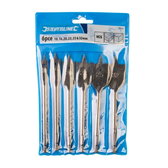 Silverline Speedboor set - 10 t/m 32 mm - 6 delig