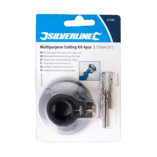 Silverline Multifunctionele boor set - 3,17 mm - 4-delig