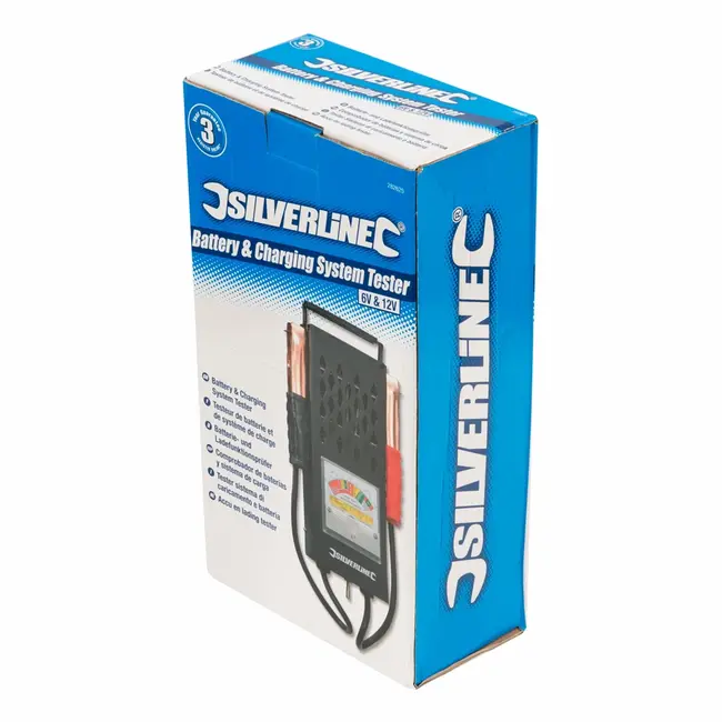 Silverline Accu en lading tester 6 Volt en 12 Volt