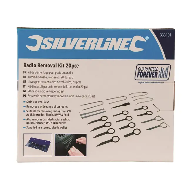 Silverline Radio verwijdering set - 20 delig