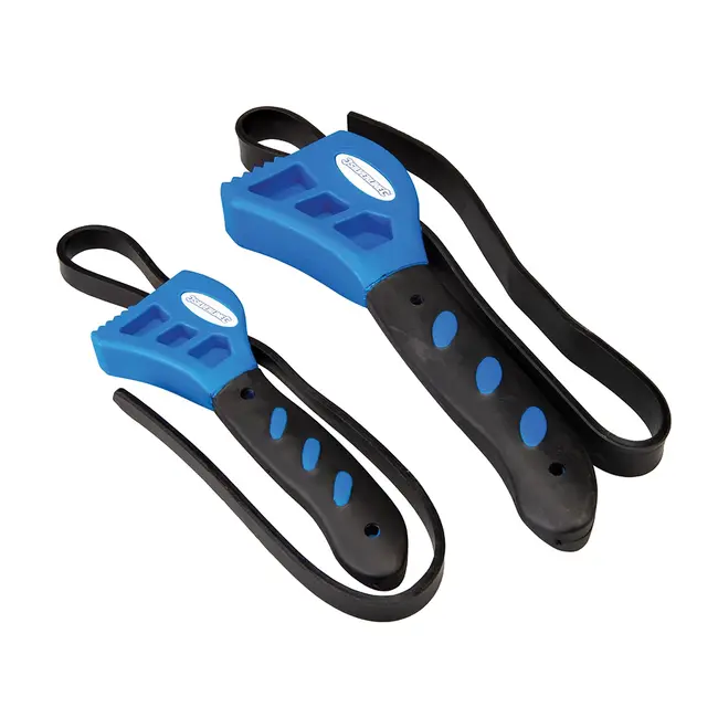 Silverline Oliefiltersleutel set - 500 en 600 mm - antislip grip