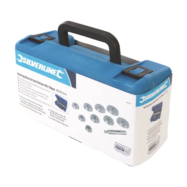 Silverline Wiellager montage set - 40 t/m 81 mm - 10 delig