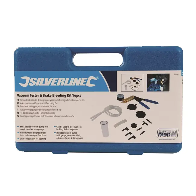 Silverline Vacuümtester & remontluchterset 16 delig