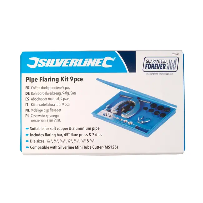 Silverline Pijp flare set - 9 delig