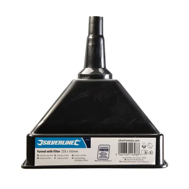 Silverline Trechter met filter 255 x 165 mm