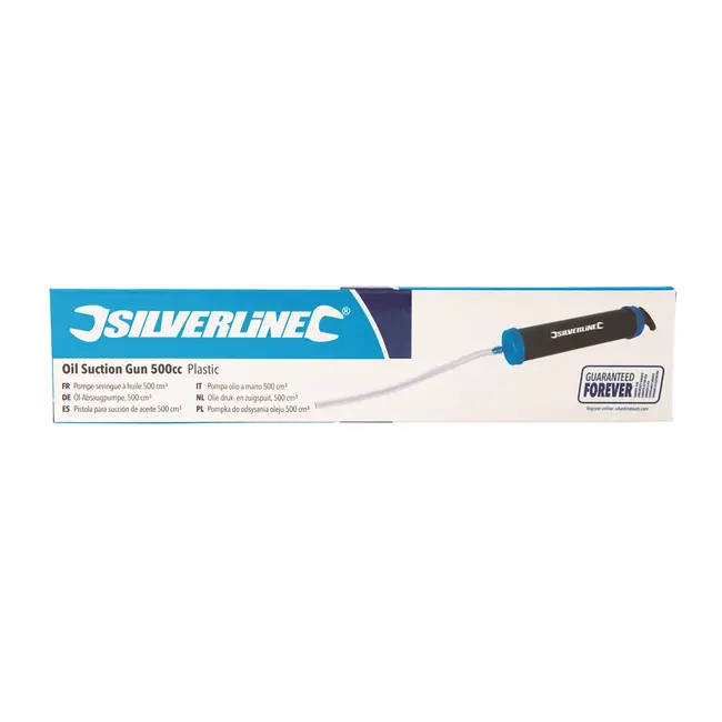 Silverline Olie druk- en zuigspuit - 500 cm³ - plastic