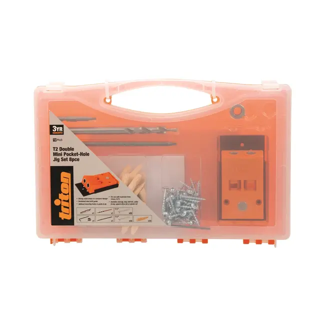 Triton T2 Dubbele mini blinde gaten boormal set - 8 delig