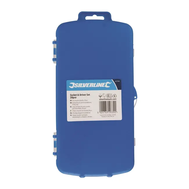 Silverline doppen en aandrijf set 28 delig