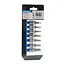 Silverline Dop bitset 3/8" - zeskant - 3 t/m 10 mm - 7 delig