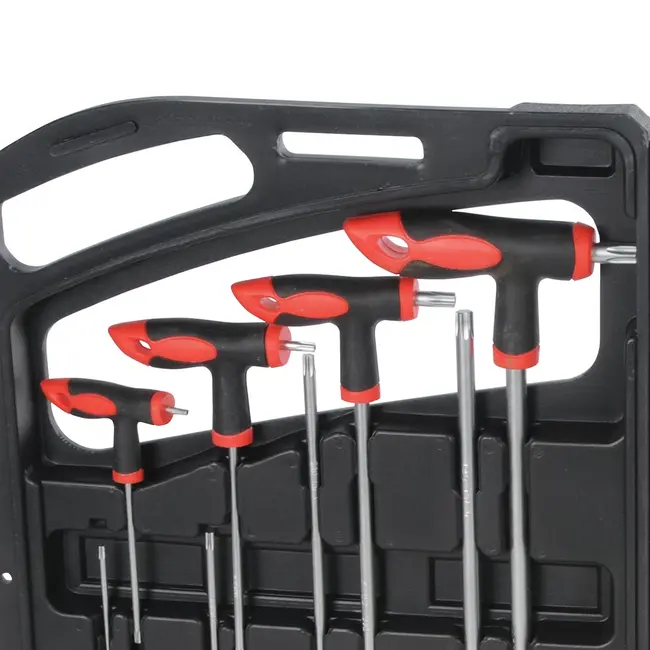 Silverline T-sleutel set - zeskant en torx - 16 delig