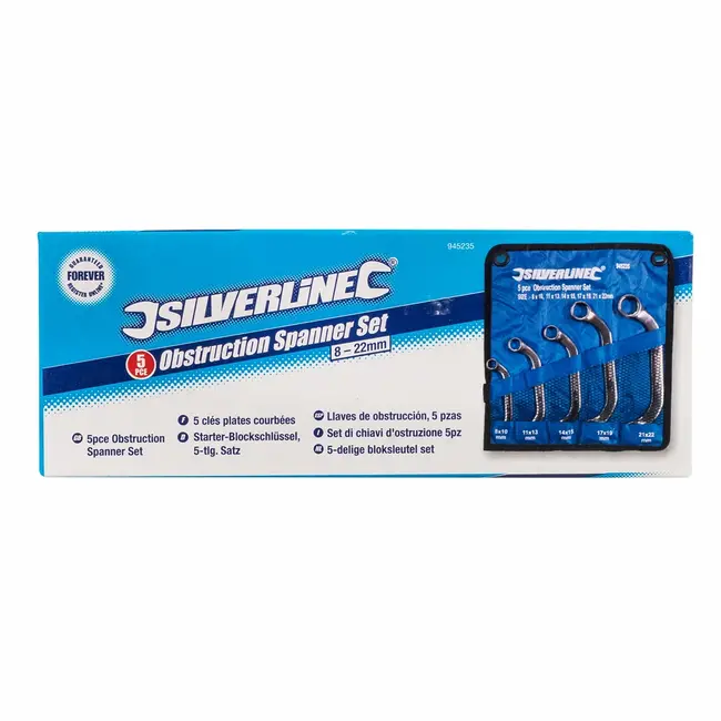 Silverline Bloksleutel set - 8 t/m 22 mm - 5 delig