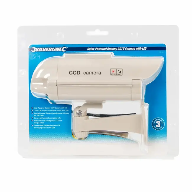 Silverline Dummy beveiligingscamera - LED - zonnepaneel