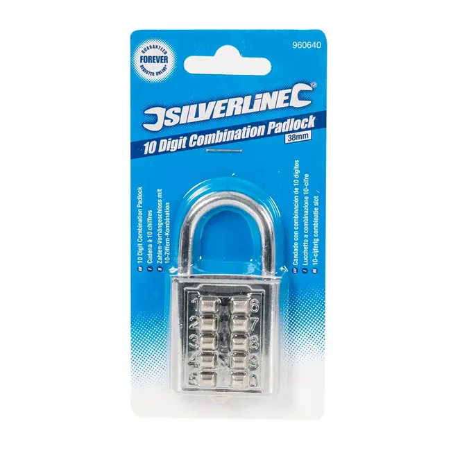 Silverline Digitaal cijferslot - 38 mm - 10 cijfers