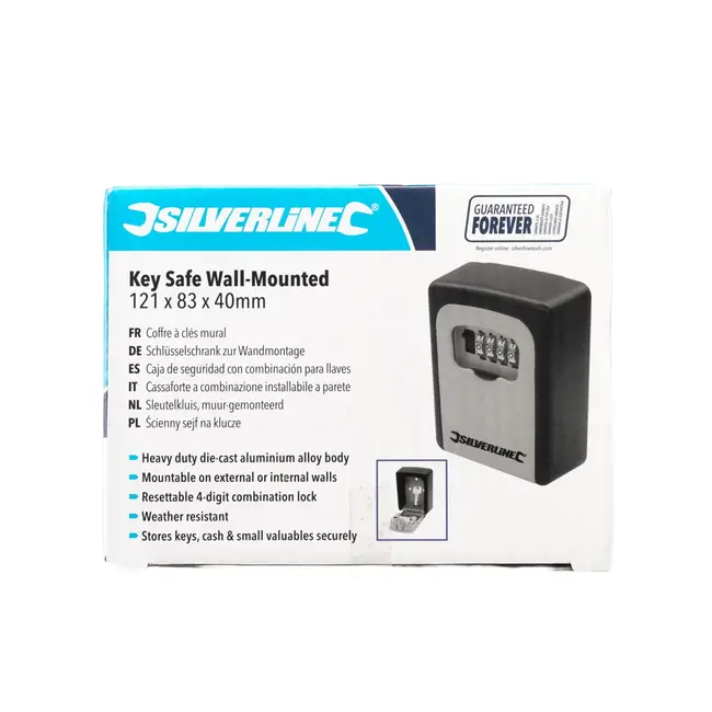 Silverline Sleutelkluis - muur-gemonteerd - 121 x 83 x 40 mm