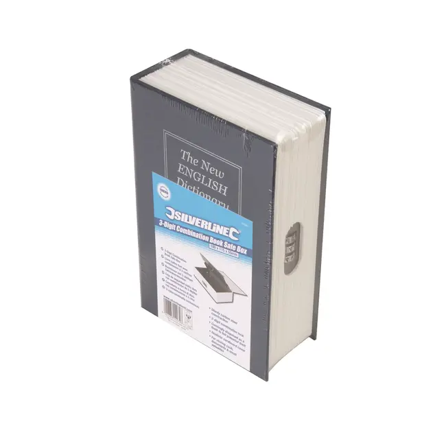 Silverline Boekkluis - 3 cijferig cijferslot - 180 x 115 x 55 mm