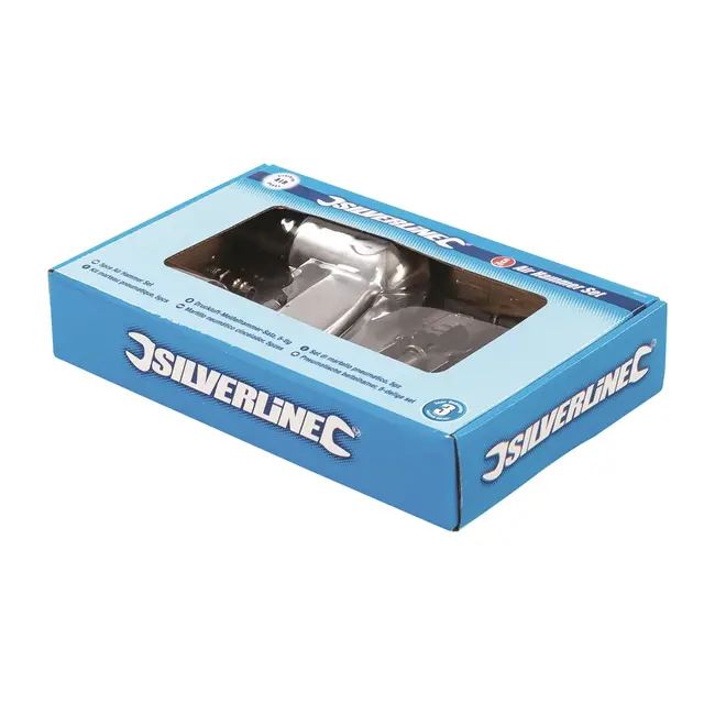 Silverline Pneumatische beitelhamer set - 5 delig