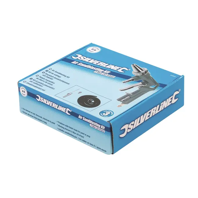 Silverline Zandstraalpistool set 3 - 6 bar (43 - 87 psi)