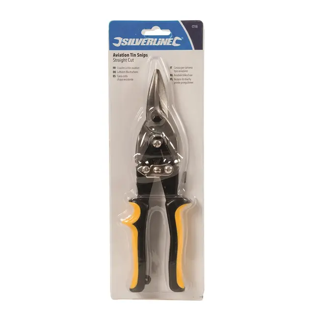 Silverline Blikschaar 250 mm - rechte knip