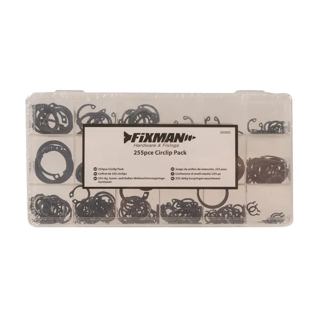 Fixman Assortiment borgringen 255 delig