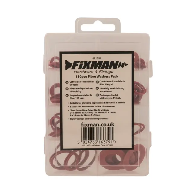 Fixman Vezel sluitring assortiment 110 delig
