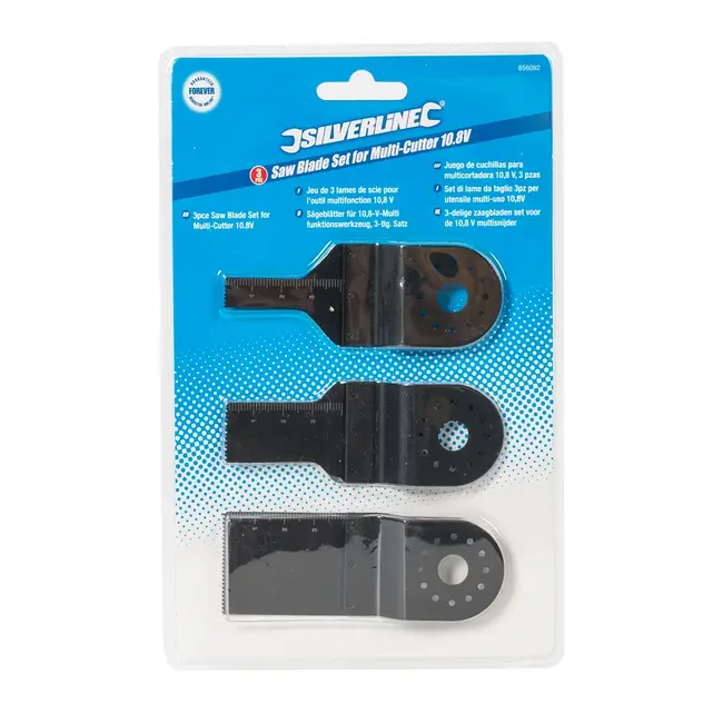 Silverline Multitool zaagbladen set - HCS - 10, 20, 34 mm