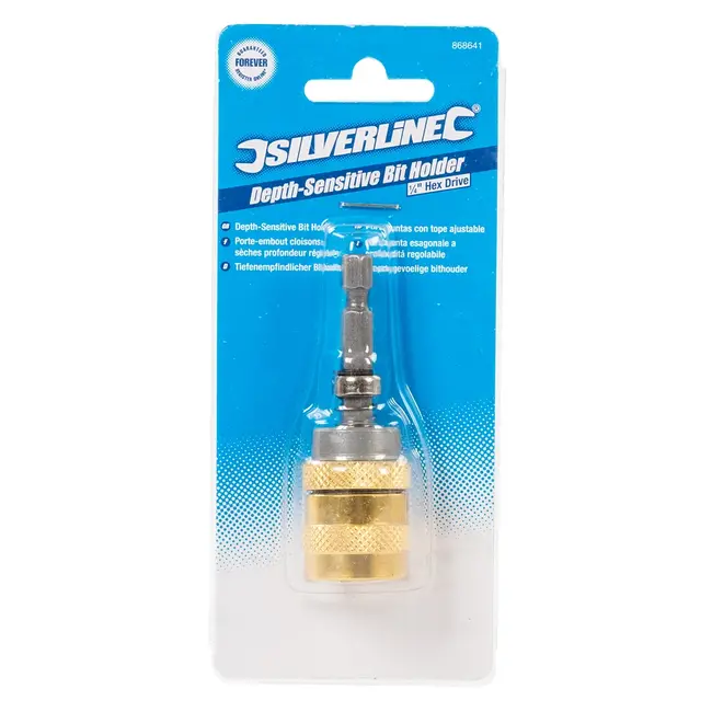 Silverline Bithouder 70 mm - diepte instelbaar