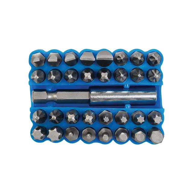 Silverline Schroevendraaier bit set 25 mm - 33 delig