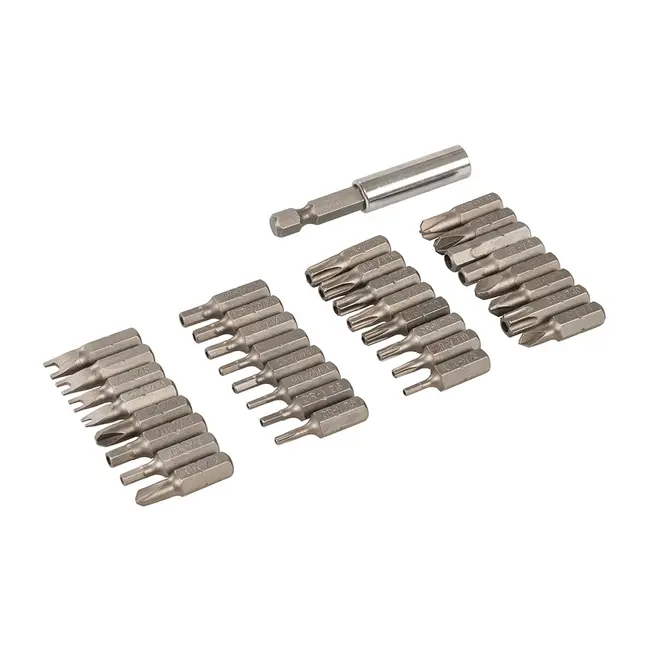Silverline Veiligheid bit set 25 mm - 33 delig