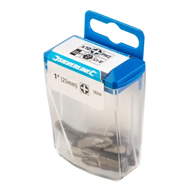Silverline Schroefbits kruiskop PH2 - 10 stuks