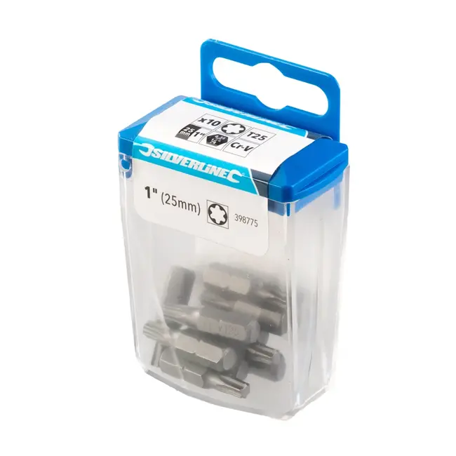 Silverline Schroefbits torx T25 - 10 stuks